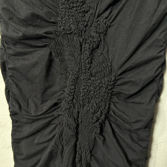 All Saints Spitalfield Trellis Rouche Fitted long sleeve Black Dress - Picture 4 of 7